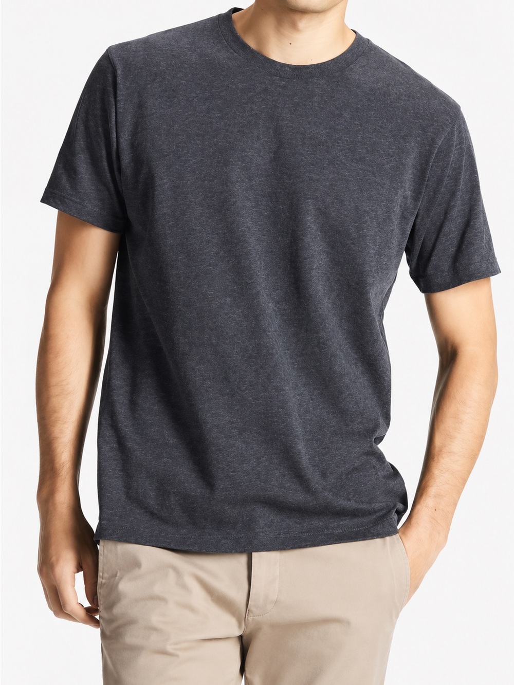 🩶 UNIQLO Men’s DRY Color Crew Neck T-Shirt Dark Gray Medium
